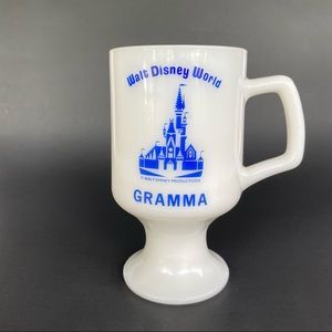 Vintage Walt Disney World Glass Bakeware Mug “Gramma” Grandmother Grandma Mother